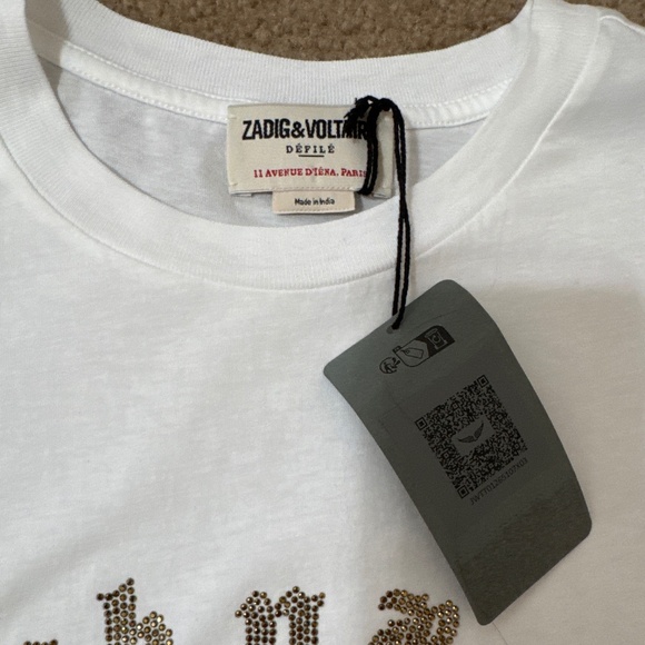 Zadig & Voltaire Muscle Tee ROCK N ROLL IS NOT DEAD - Picture 3 of 5